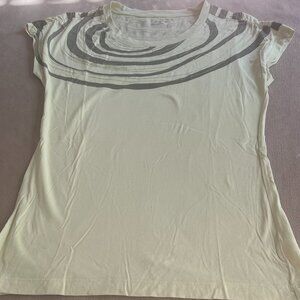 Kelvin Klein Women's Light Green T-shirt Short Sleeves Size M